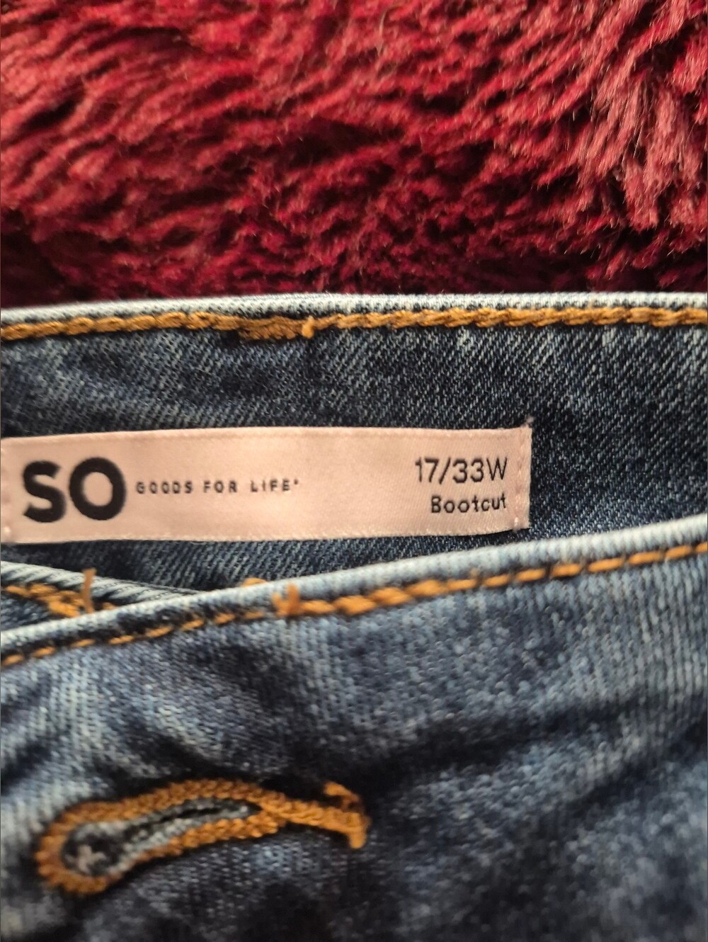 SO Blue Bootcut Women's Jeans Size 17/33